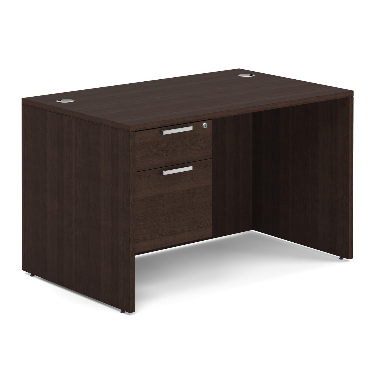  Office Source OS Laminate 48"W x 30"D Small Executive Desk with Storage SGLHDPL121 