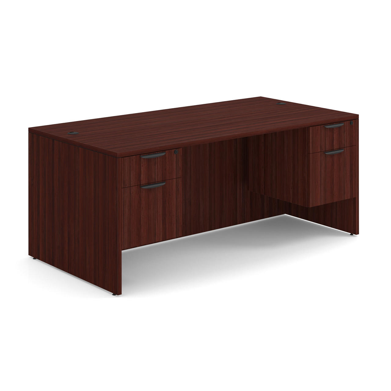  Office Source OS Laminate 71" x 36" Double Suspended Pedestal Desk DBLHDPL101 