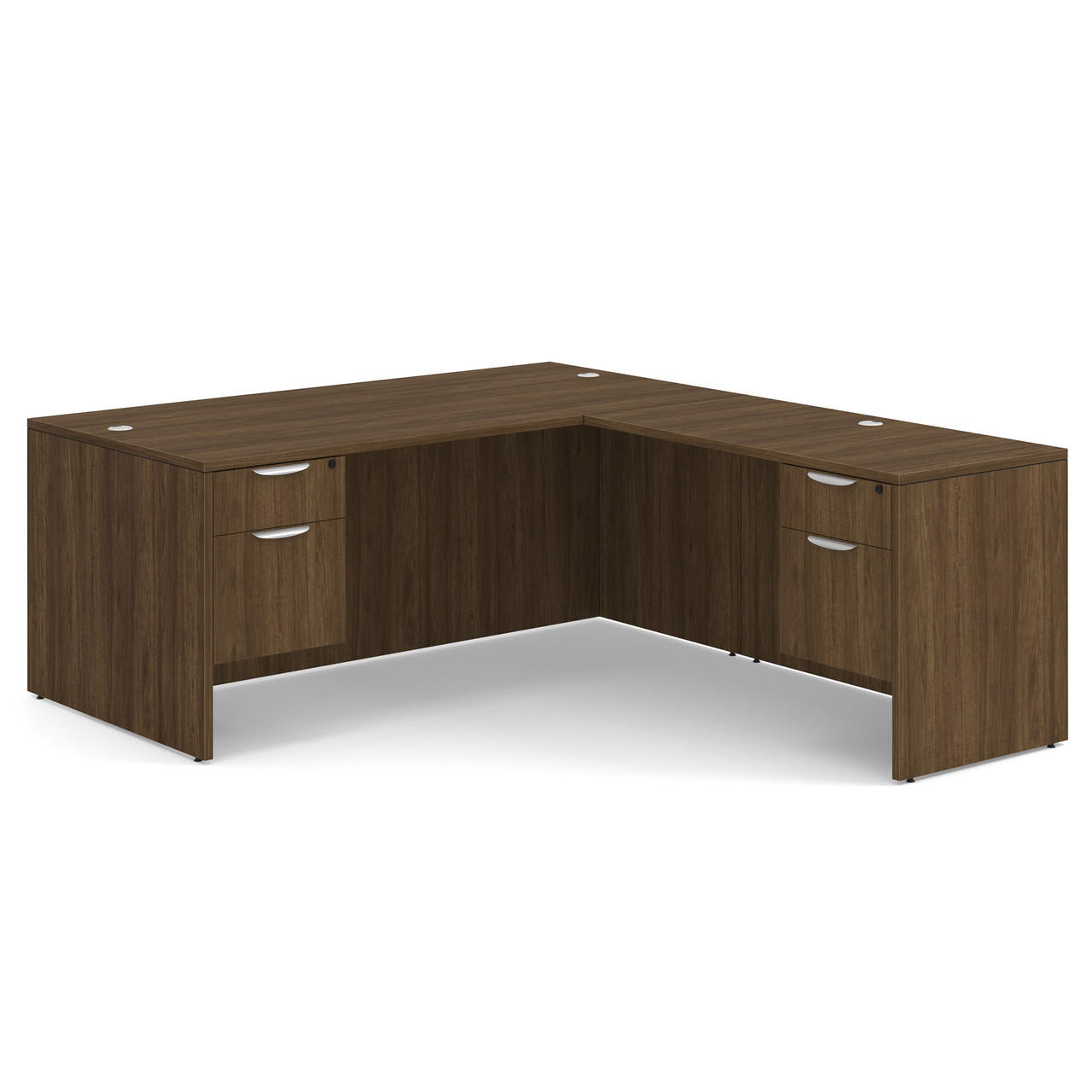  Office Source OS Laminate L-Shaped Office Desk DBLHLPL101 