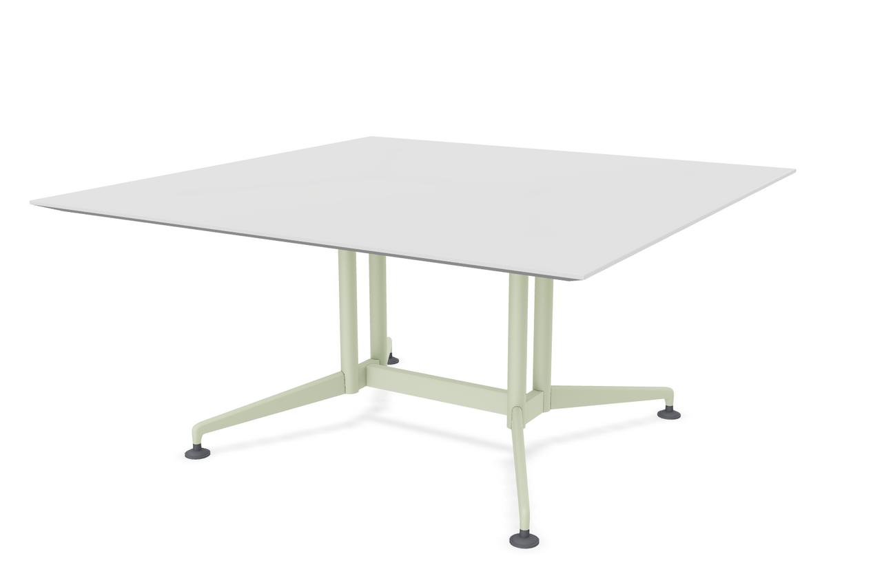  Special-T Zia 60"W x 60"D Square Meeting Table with Dual Column Base (Available with Power!) 