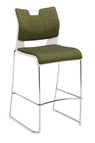 Global Total Office Global Duet Series Armless Bar Stool 6638