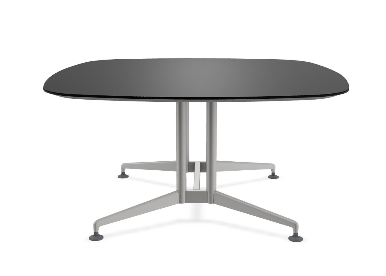  Special-T Zia 60"W x 60"D Soft Square Meeting Table with Dual Column Base (Available with Power!) 