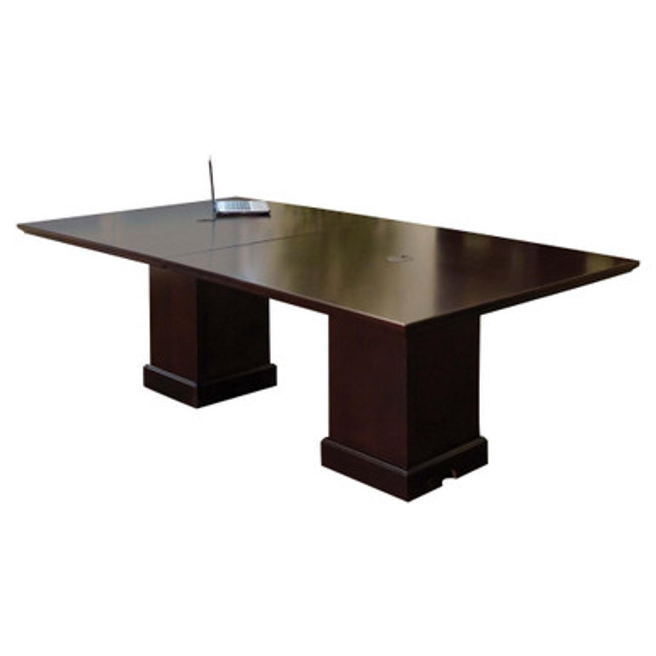  Office Source Rowland Collection 96"W Mahogany Wood Boardroom Table 