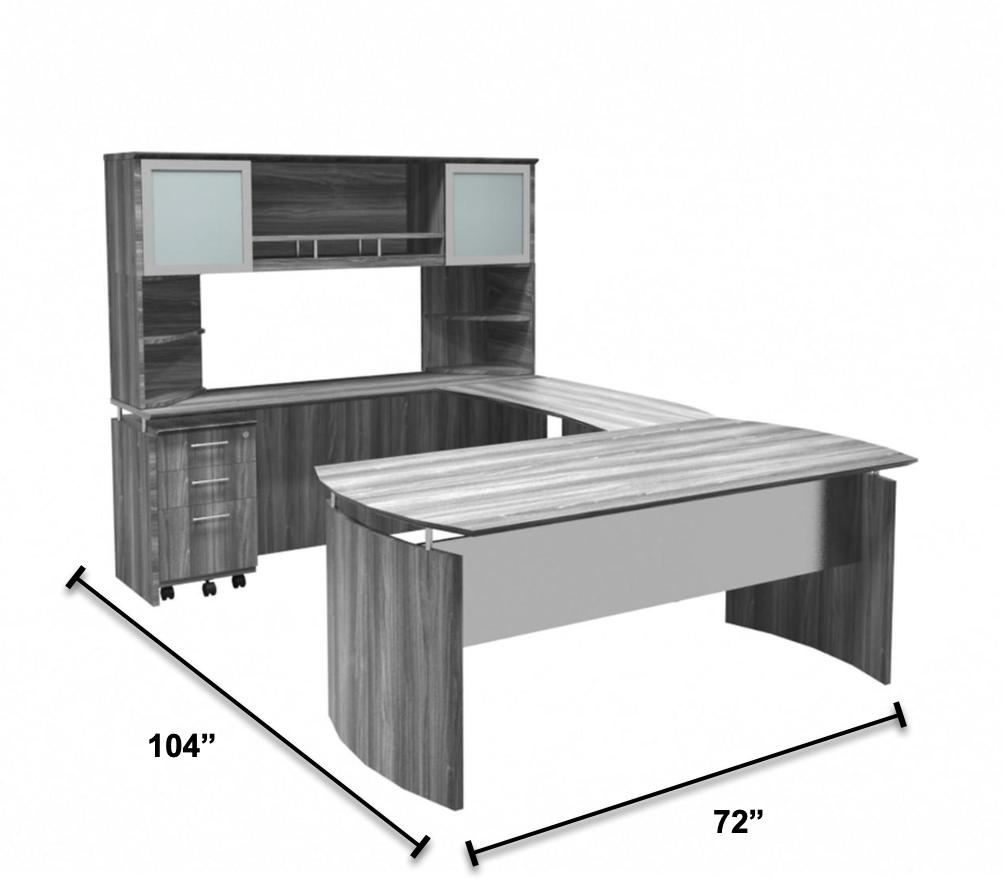Mayline Group Mayline Medina Executive U-Shaped Workstation MEAT02