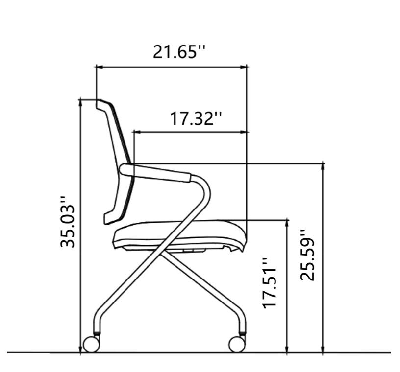  i5 Industries Switch Flip Seat Nesting Chair 