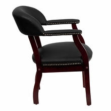  Flash Furniture Black Leather Captain's Chair 