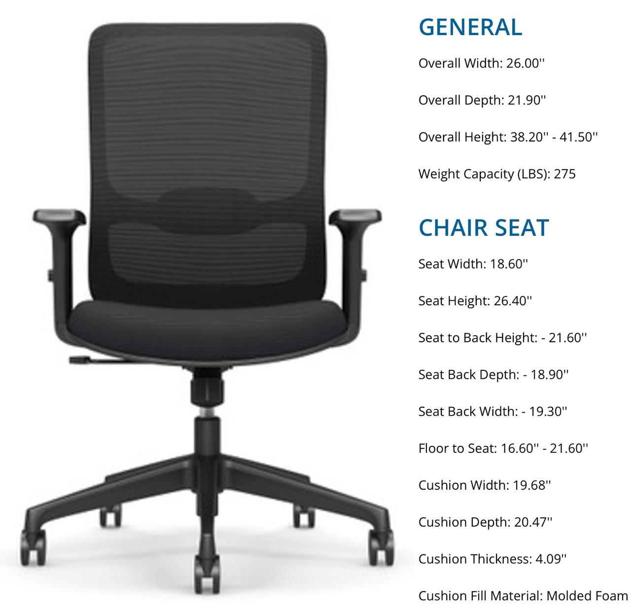 Office Source Orion Mesh Back Task Chair OSTW8001 