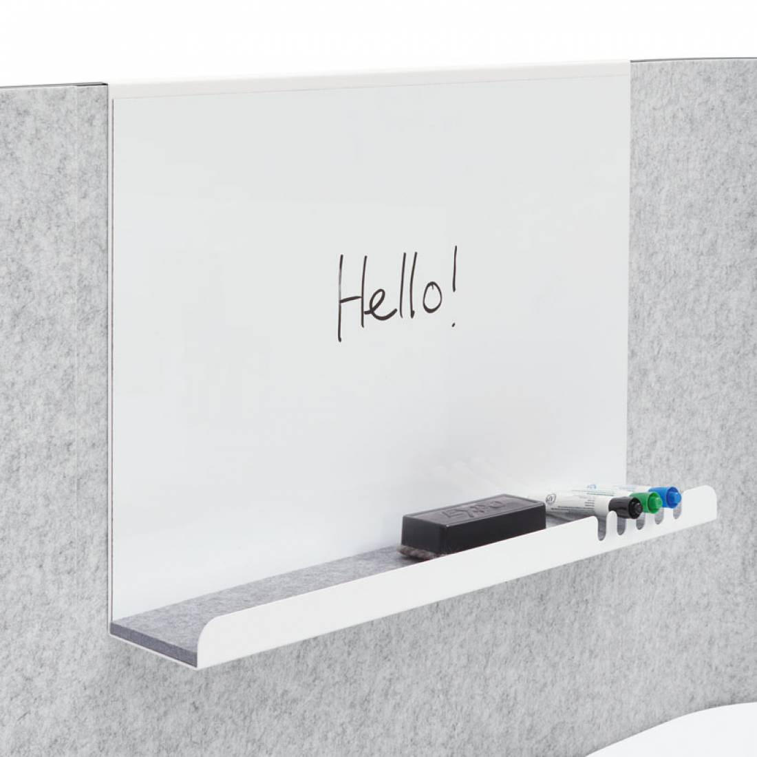 Global Total Office Global Softpod Hanging Shelf w/ Dry Erase Board HXAHSWB 