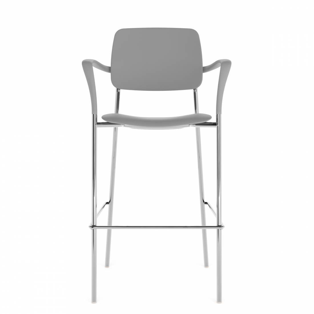 Global Total Office Global Care Willow Stackable Polypropylene Bar Stool W5BSAPP 