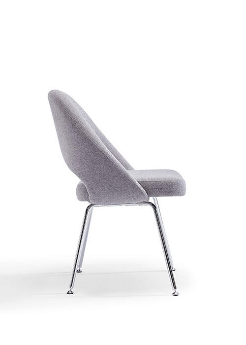Woodstock Marketing Melanie Armless Mid Century Modern Fabric Stationary Conference Chair (2 Pack!)