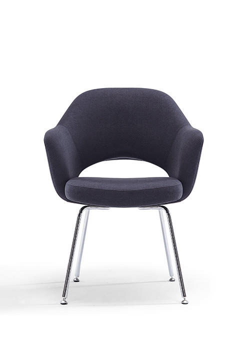 Woodstock Marketing Melanie Mid Century Modern Fabric Stationary Conference Room Armchair (2 Pack!)