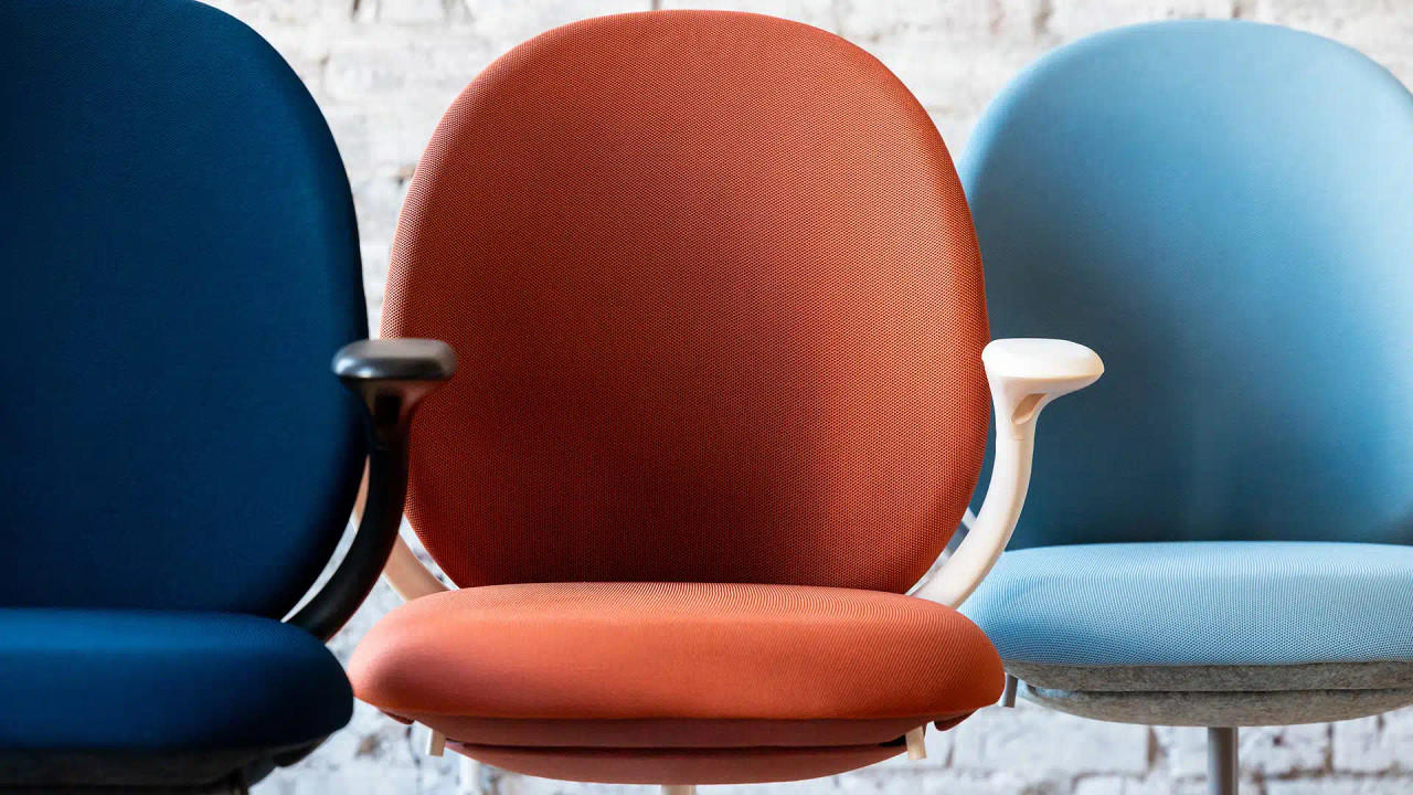 KFI Studios Model 8600 Jade PET Felt Work Chair