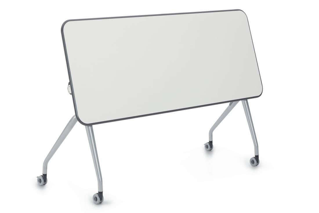 Global Total Office Global Zook 60"W x 24"D Dry Erase Flip Top Nesting Table with Ergo Edge 