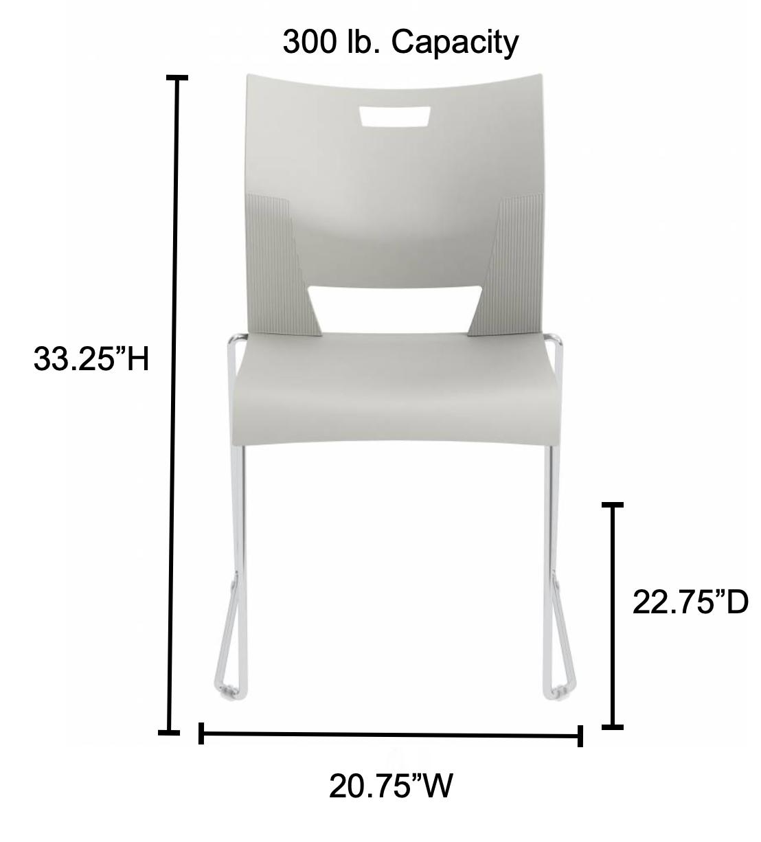 Global Total Office Global Duet Stacking Chair 6621 (4 Pack)