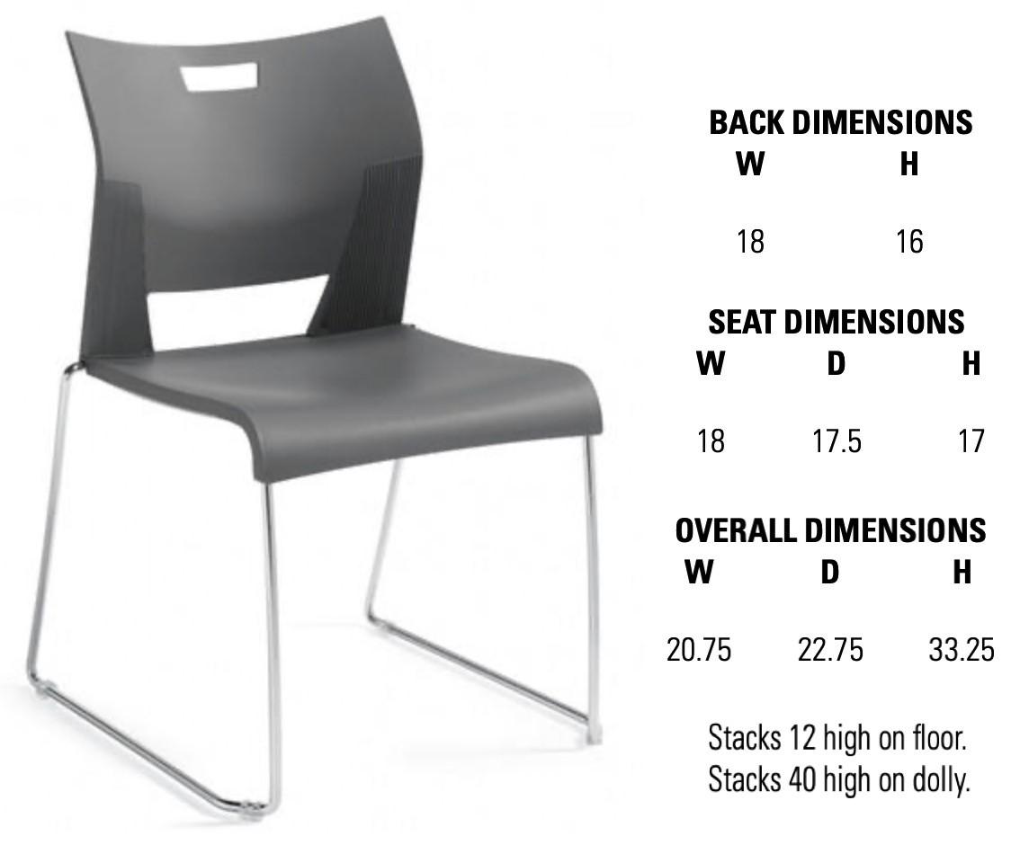 Global Duet Stacking Chair 6621