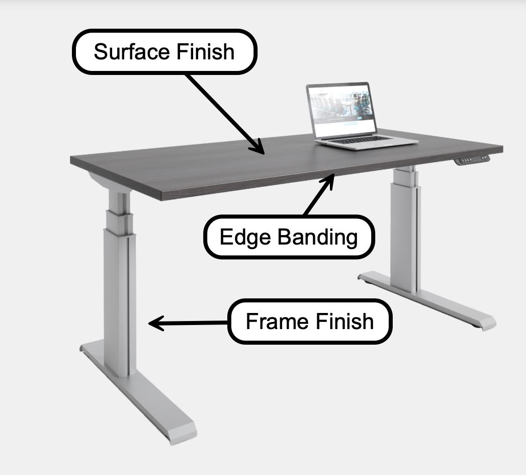 Right Angle Products Right Angle Elegante XT Height Adjustable Workstation (8 Sizes!) 