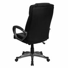  Flash Furniture Black Leather Executive Office Chair 