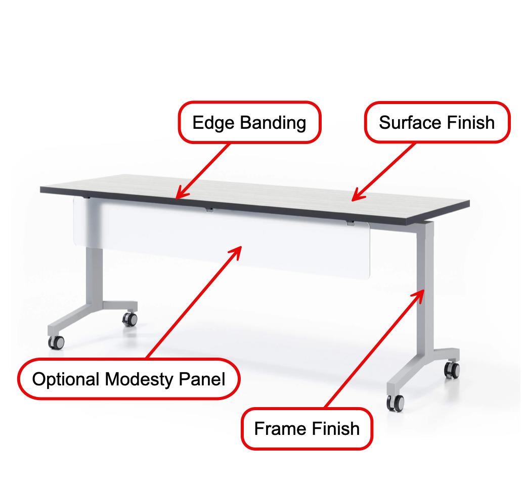 Right Angle Products Right Angle Romeo Flip Top Nesting Table (15 Sizes!) 