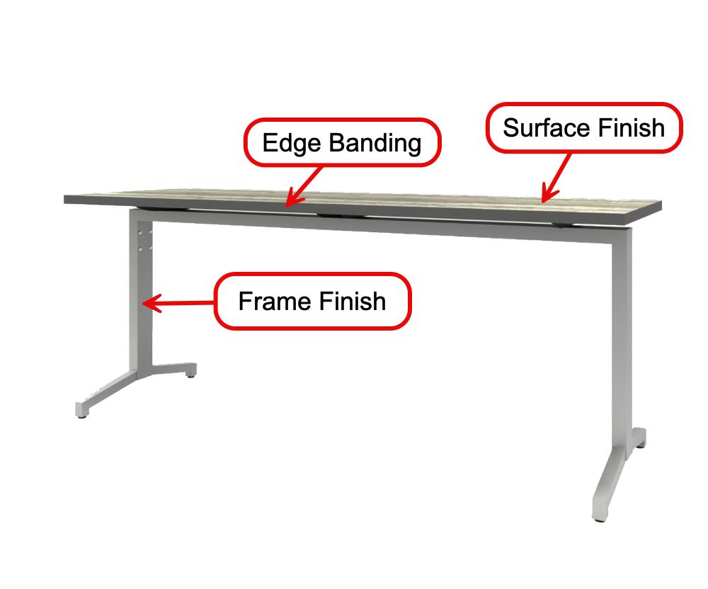 Right Angle Products Right Angle Romeo T-Leg Training Table (8 Sizes!) 
