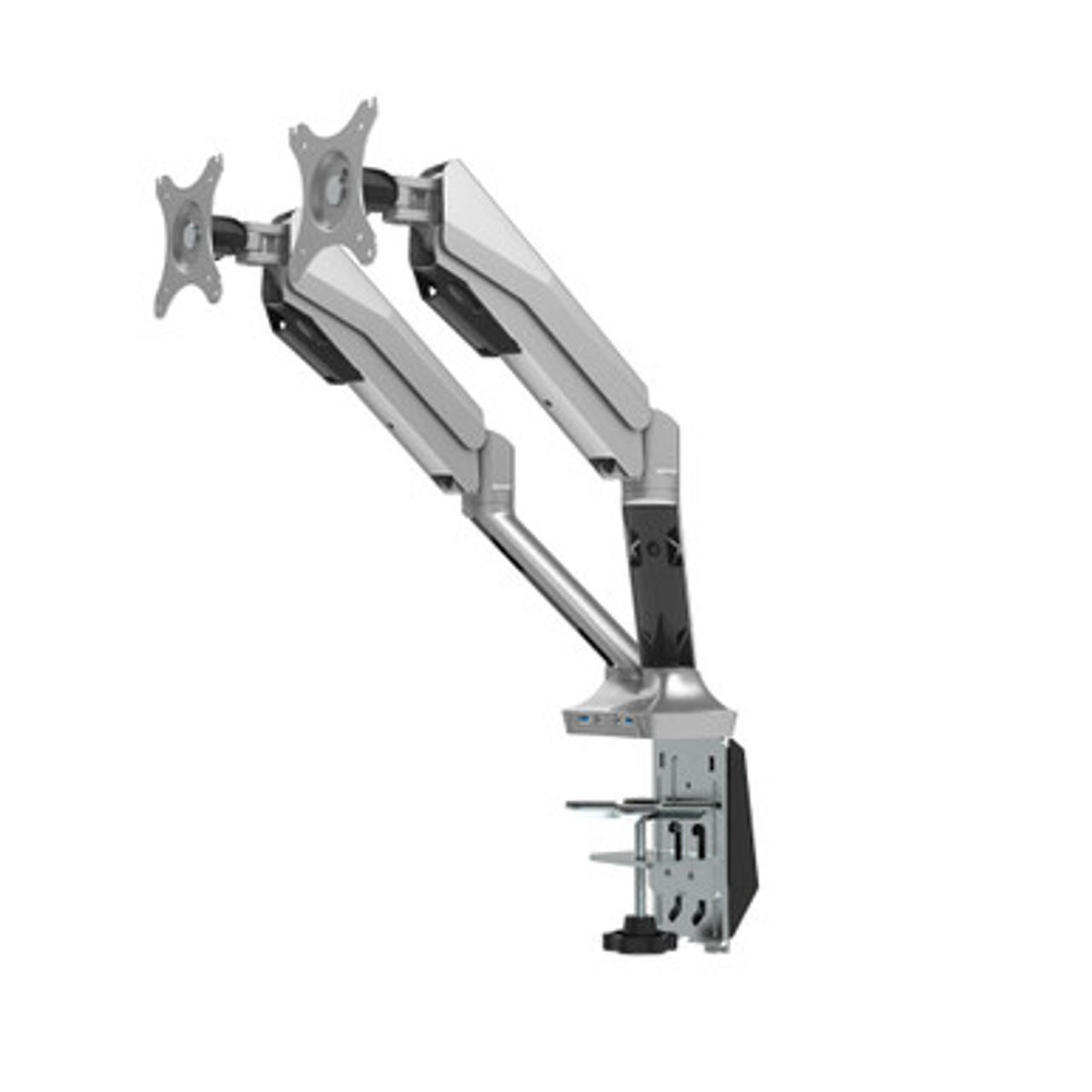  Office Source Dual Screen Monitor Arm with Charging Ports 506DMA 