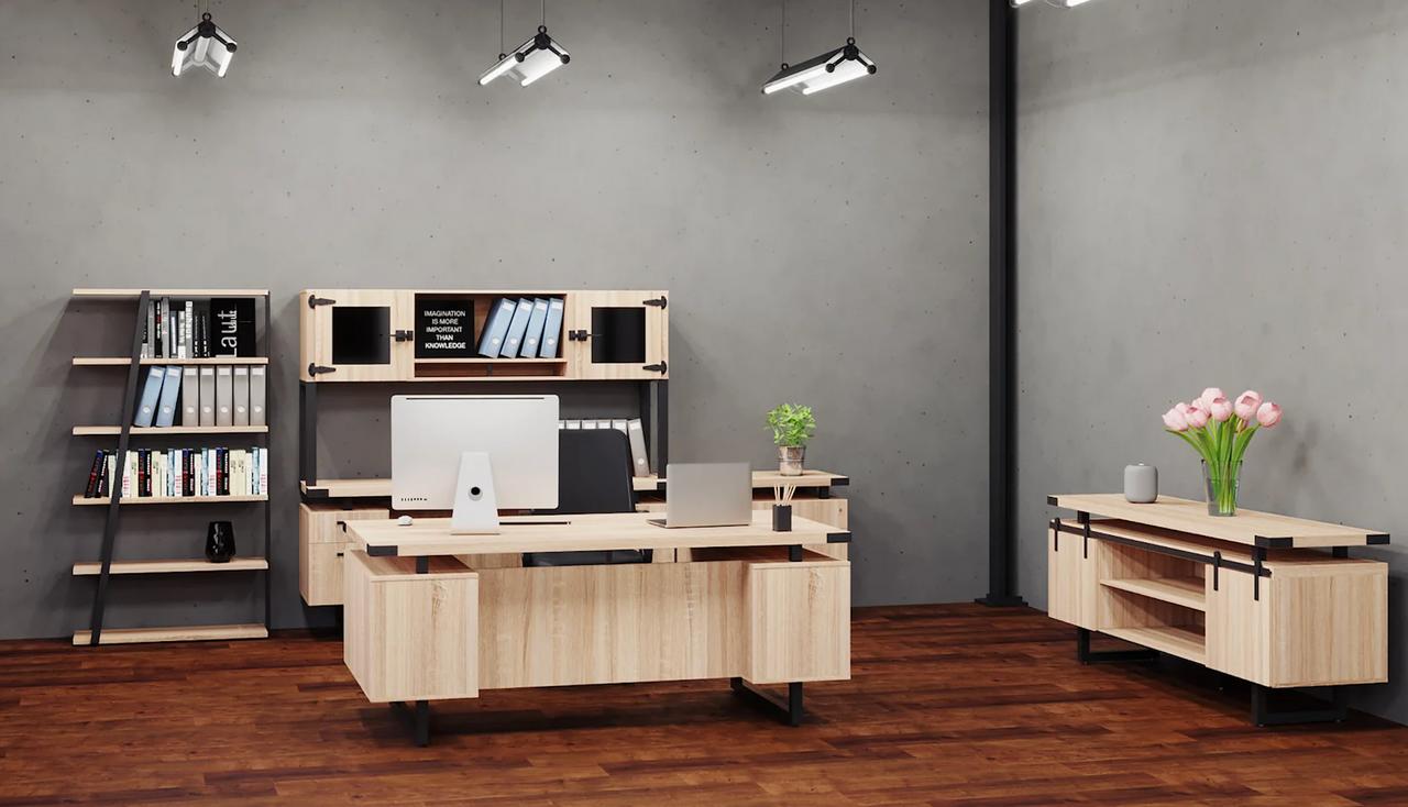 Safco Products Safco Mirella Executive Desk Configuration
