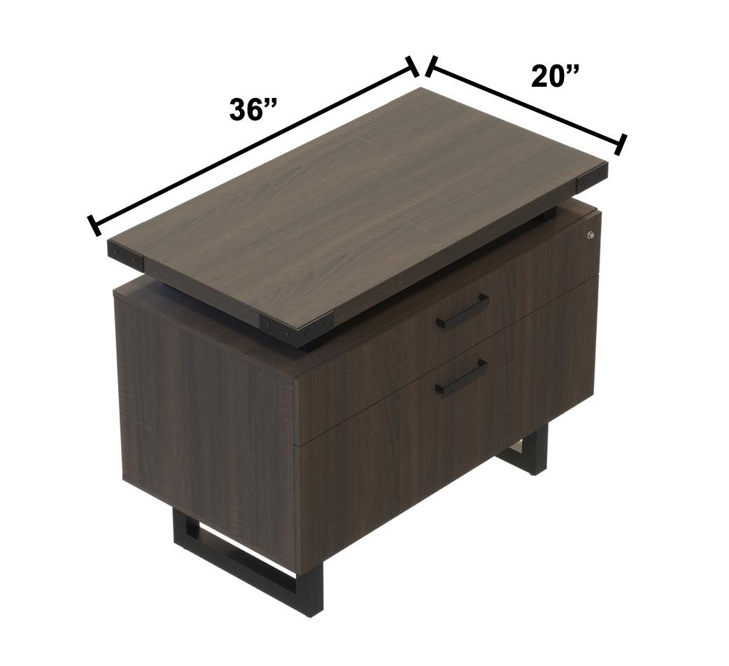 Safco Products Safco Mirella Executive Desk Configuration
