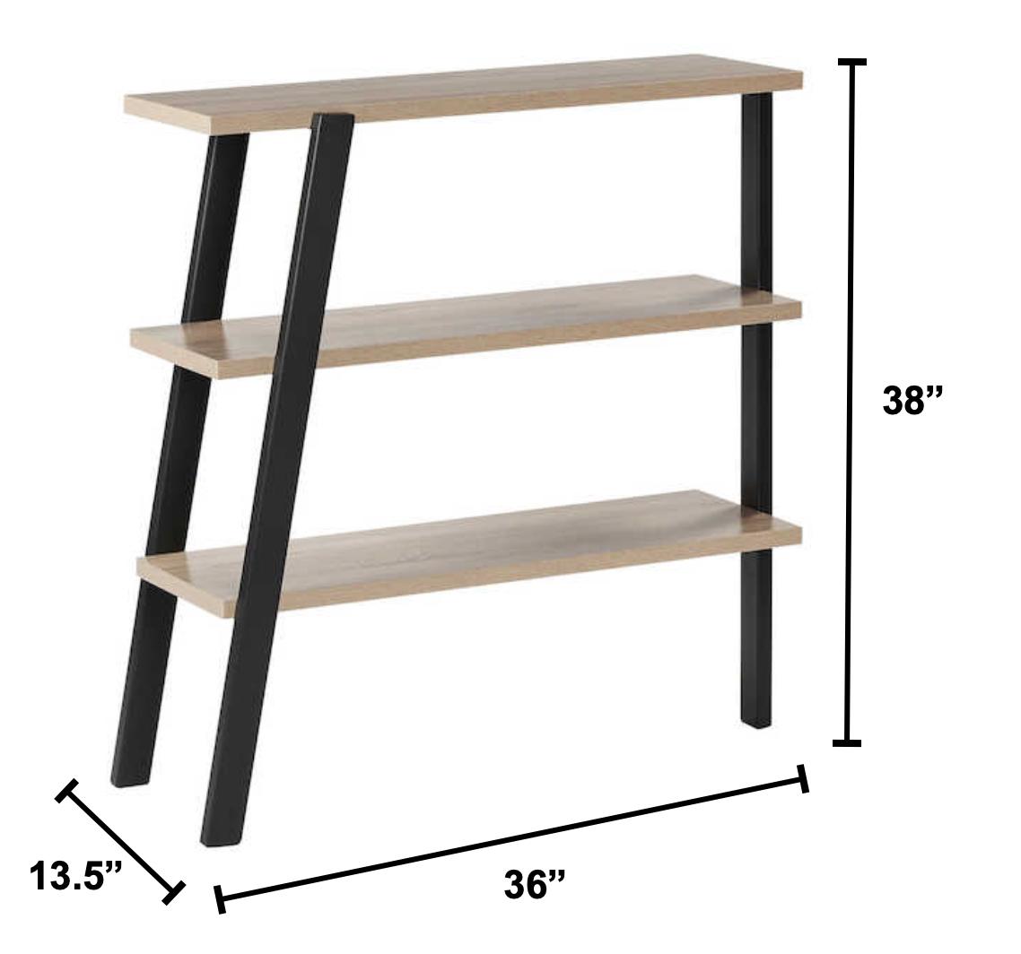 Safco Products Safco Mirella Collection Modern Industrial Executive Desk Package 