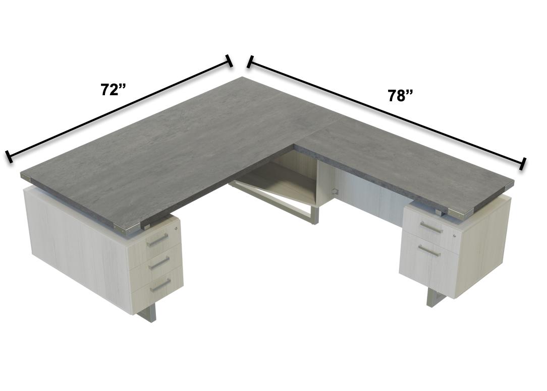 Safco Products Safco Mirella L-Desk with Bookcases and Wall Cabinet