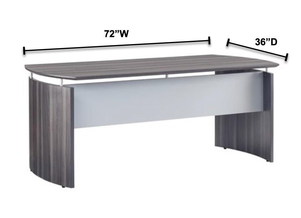 Mayline Group Mayline Medina Desk and Low Wall Cabinet Package