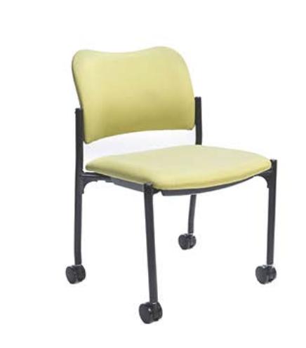  RFM Preferred Seating Fury Upholstered Armless Training Room Stack Chair 
