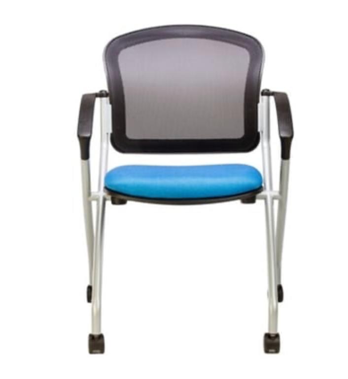  RFM Preferred Seating Link Mesh Back Training Room Chair with Arms 