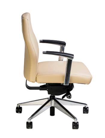  RFM Preferred Seating Phoenix Medium Back Conference Chair with Polished Accents 241CH 