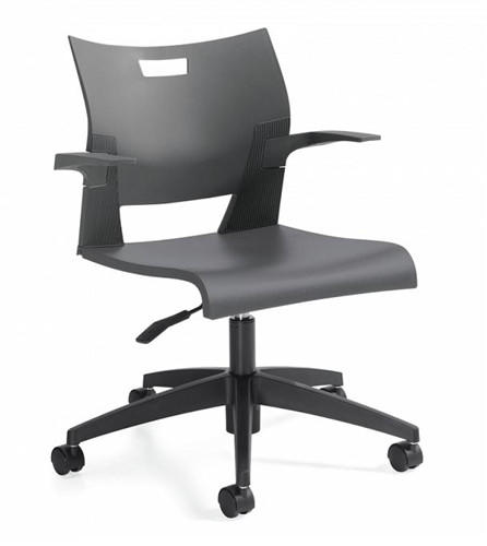 Global Total Office Global Duet Wipe Down Polypropylene Task Chair 6720 (10 Color Options!) 