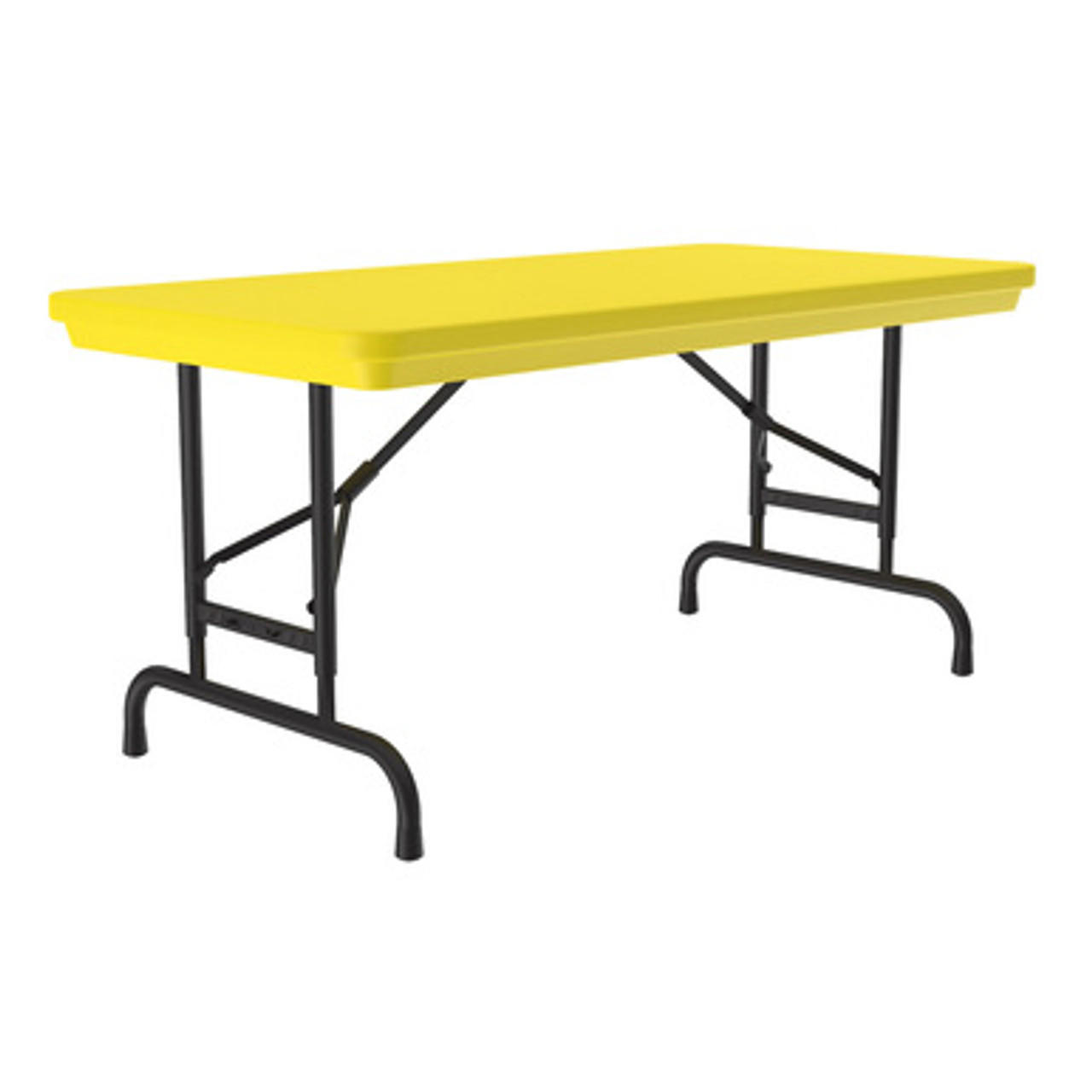  Office Source 48"W x 24"D Colorful Height Adjustable Blow Mold Folding Table RA2448 