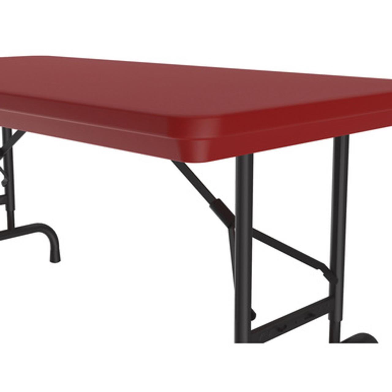  Office Source 48"W x 24"D Colorful Height Adjustable Blow Mold Folding Table RA2448 