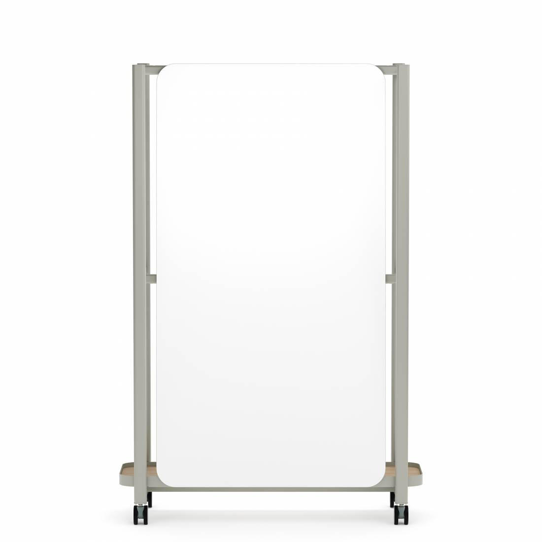 Global Total Office Global Collaborative Spaces Collection 48"W Single Sided Whiteboard Cart SCCSW1848 