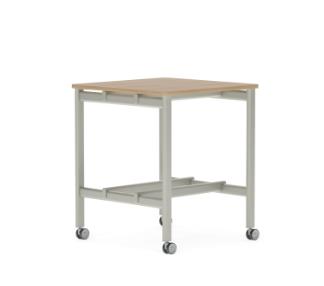 Global Total Office Global Collaborative Spaces Collection 36"W x 36"D Mobile Standing Height Workshop Table SCTSBSC3636 