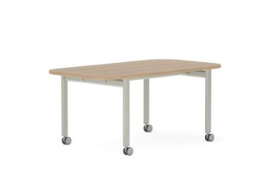 Global Total Office Global Collaborative Spaces Collection Mobile Conference Table (Size and Power Options!) 