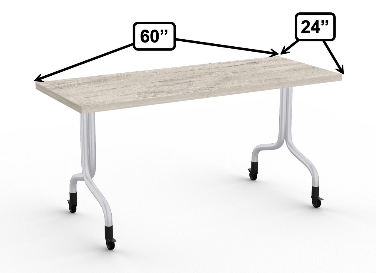  Special-T Convertible Series 60"W x 24"D Flip Top Nesting Training Room Table (Available with Power!) 