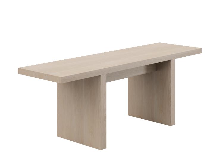  KFI Studios Loci Series Narrow 24"D x 84"W Stained Wood Rectangular Conference Table (Available w/ Power!) 