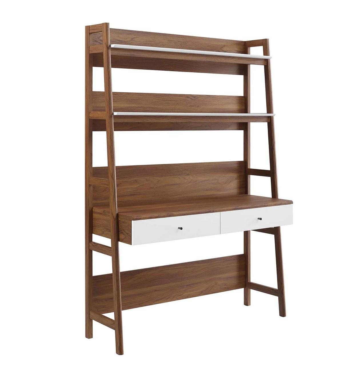 Modway Bixby Home Office Shelf Desk with Drawers EEI-6073