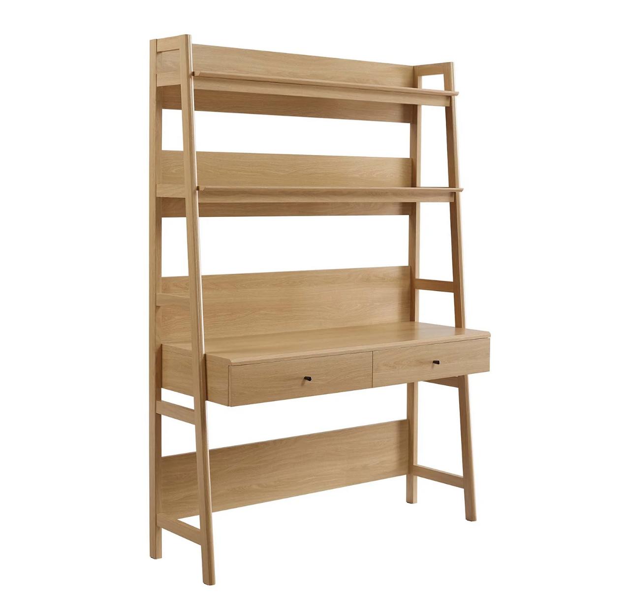  Modway Bixby Home Office Shelf Desk with Drawers EEI-6073 