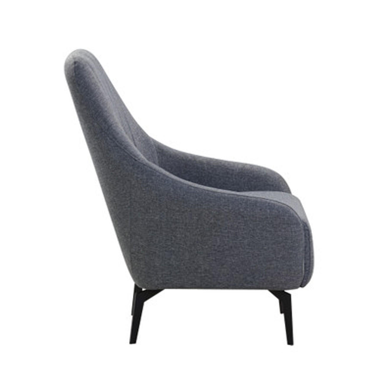 Office Source Jaxon Contemporary High Back Charcoal Grey Lounge
