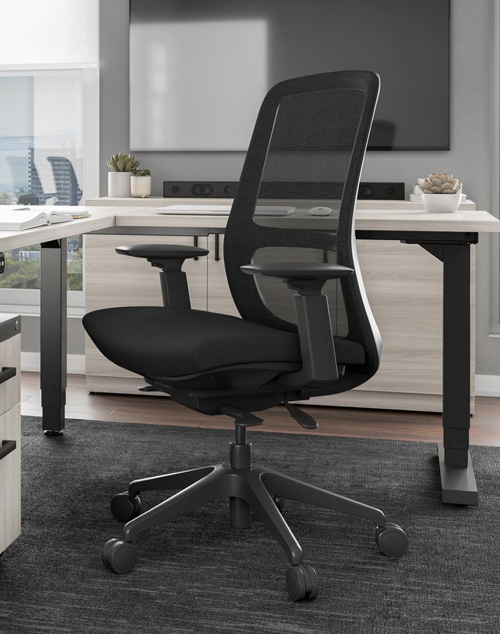 Element Contract Furniture Element Moxy Mesh Back Ergonomic Task Chair LX50 