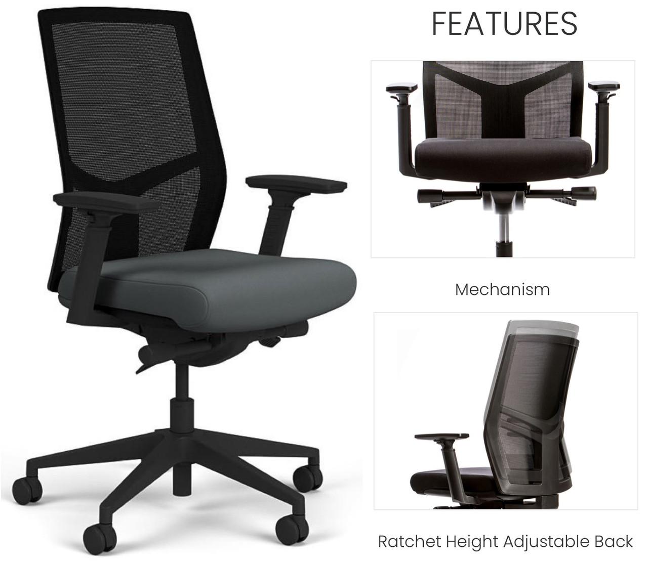 Element Contract Furniture Element S6 Advanced Ergonomic Mesh Back Task Chair ES6 