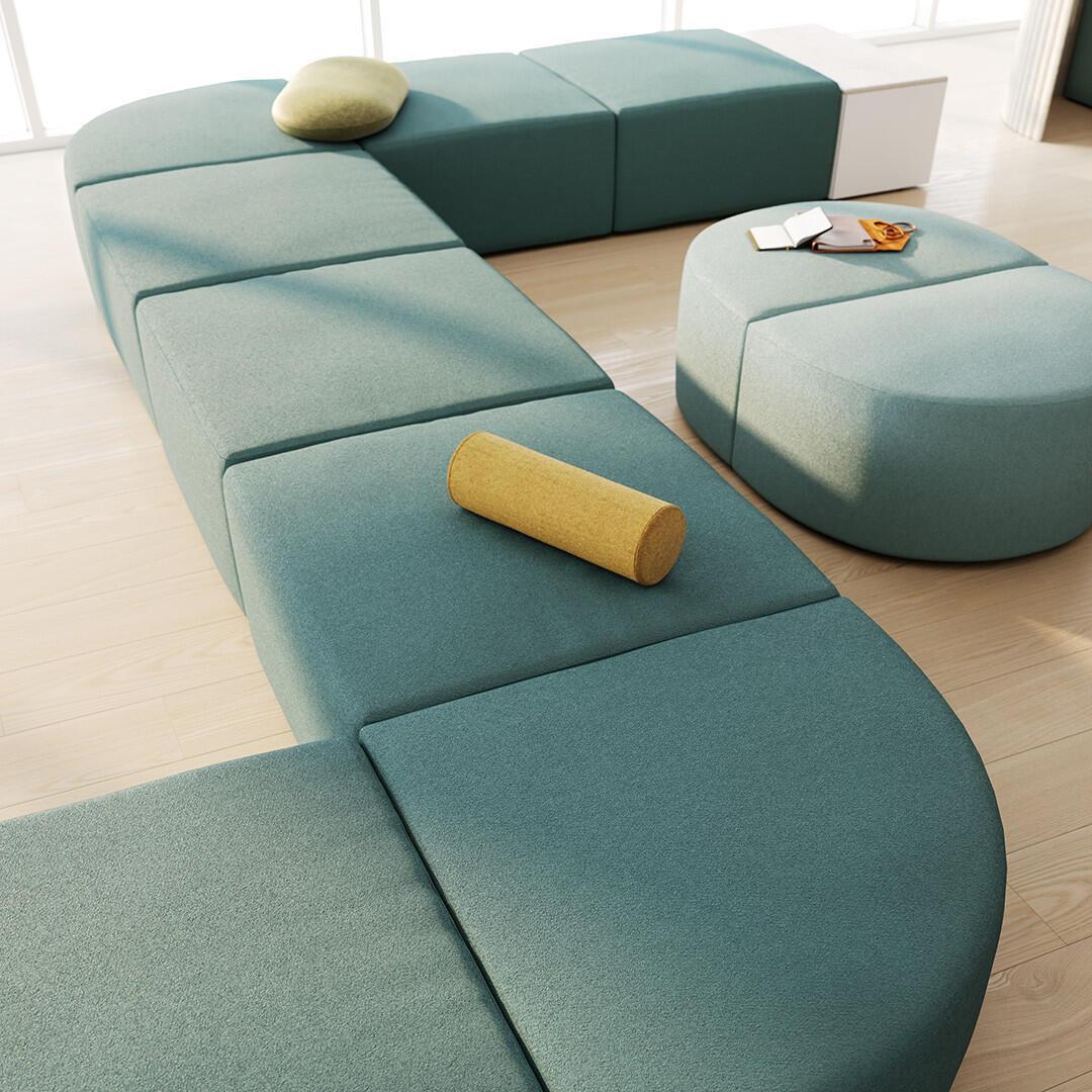  KFI Studios Conversa Modular Corner Wedge Seat 8000-SCR36 