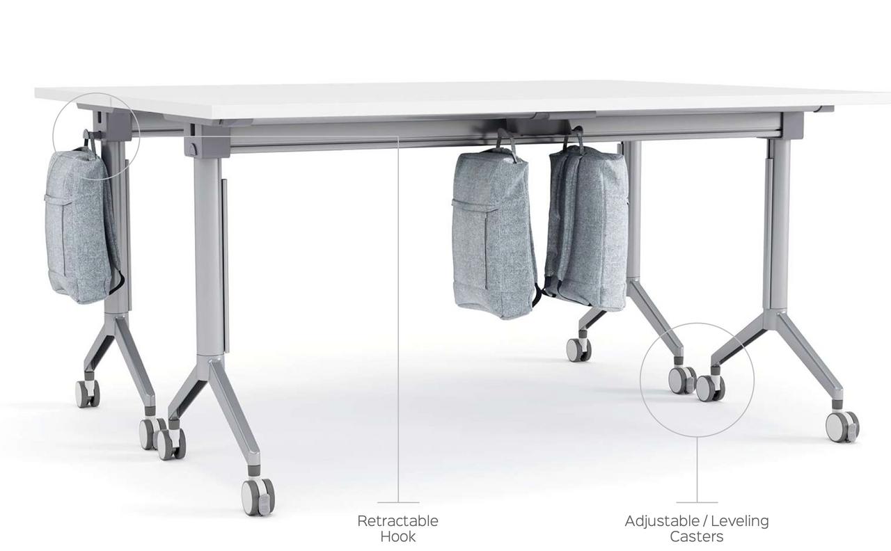 Element Contract V-Flip Nesting Multi-Purpose Training Room Table