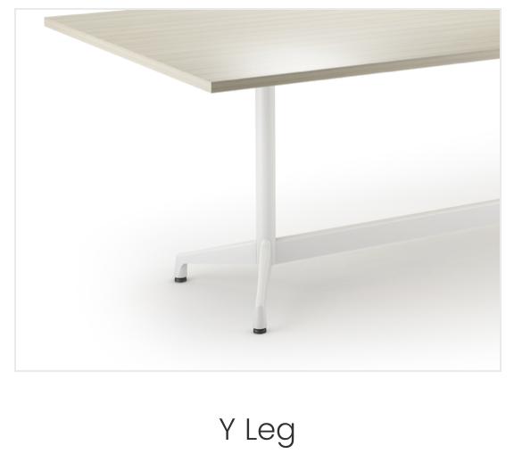 Element Contract Furniture Element Contract Stance Collection Metal Y-Leg Conference Table with Laminate Top (Size, Shape, Power Options!) 