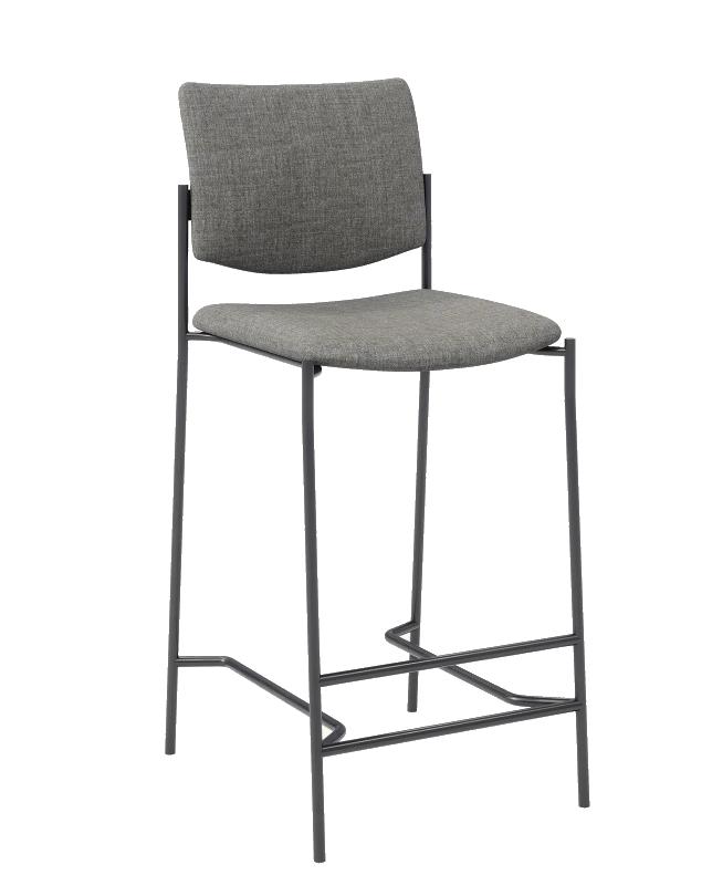  KFI Studios Evolve Series Upholstered Bar Height Stool BR1310FB 