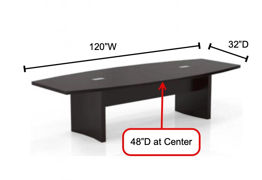 Mayline Group 10' Aberdeen Laminate Boardroom Table with Mocha Finish by Mayline